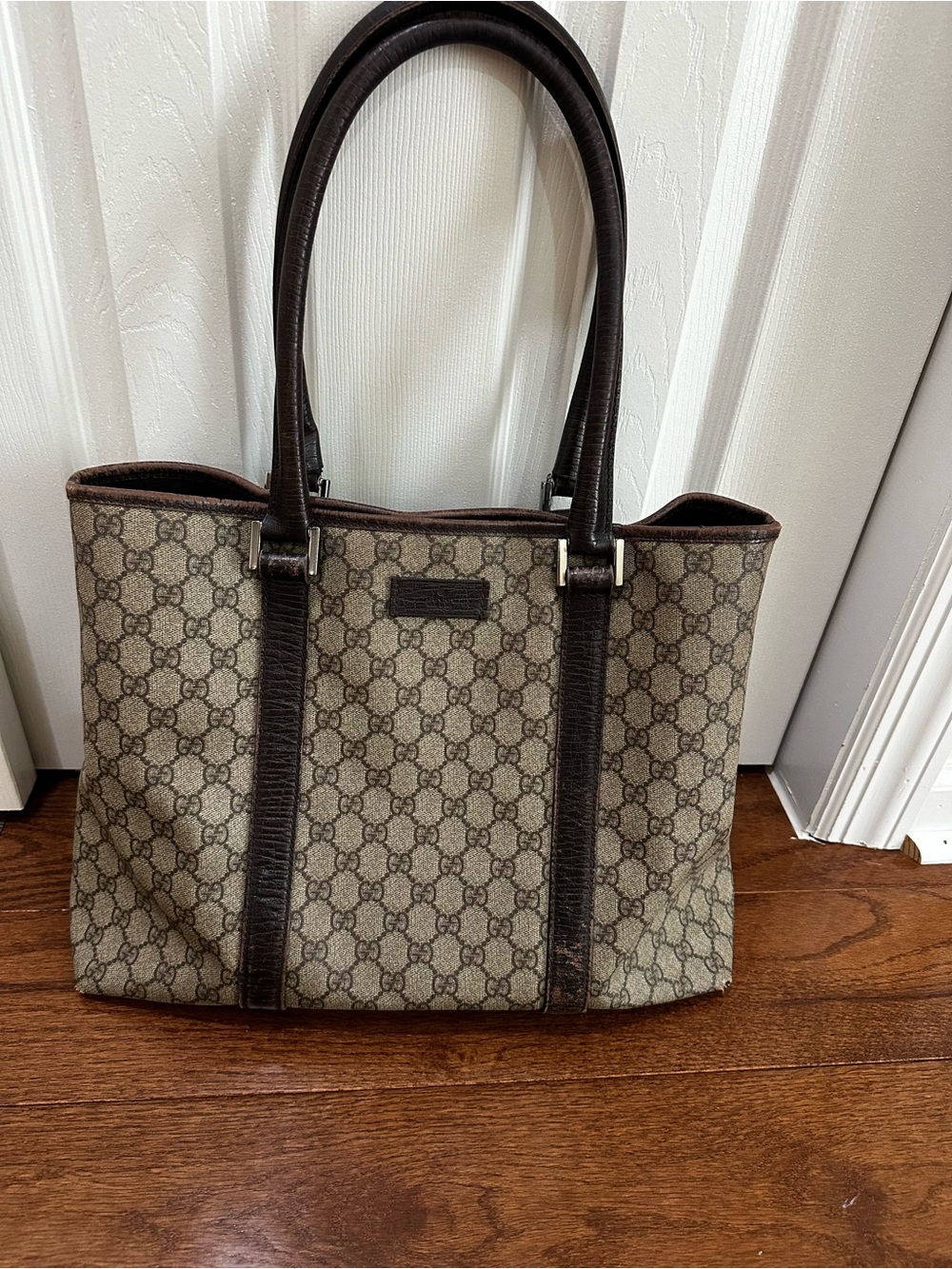 Gucci Brown Monogram Canvas Tote Bag